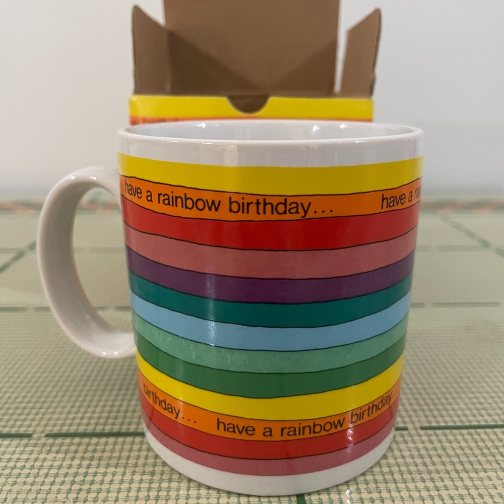 Russ Rainbow Striped Mug